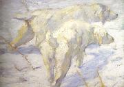 Franz Marc Siberian Sheepdogs (mk34) France oil painting artist